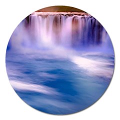 Waterfall Magnet 5  (round) by snowwhitegirl