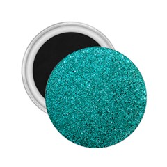 Aqua Glitter 2 25  Magnets by snowwhitegirl