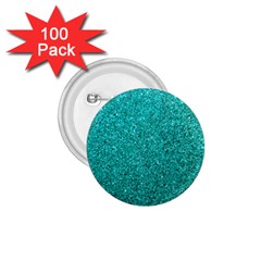 Aqua Glitter 1 75  Buttons (100 Pack)  by snowwhitegirl