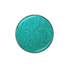 Aqua Glitter Hat Clip Ball Marker (4 Pack) by snowwhitegirl