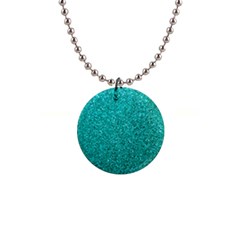 Aqua Glitter Button Necklaces by snowwhitegirl