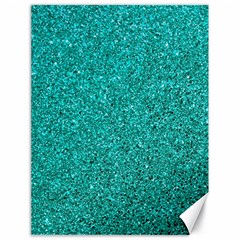 Aqua Glitter Canvas 18  X 24   by snowwhitegirl