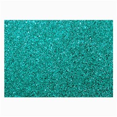 Aqua Glitter Large Glasses Cloth by snowwhitegirl