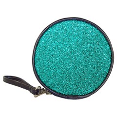 Aqua Glitter Classic 20-cd Wallets by snowwhitegirl