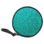 Aqua Glitter Classic 20-CD Wallets Front