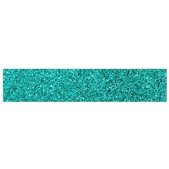 Aqua Glitter Small Flano Scarf by snowwhitegirl