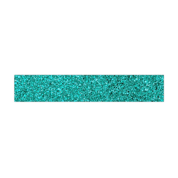 Aqua Glitter Flano Scarf (Mini)