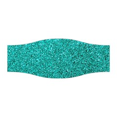 Aqua Glitter Stretchable Headband by snowwhitegirl