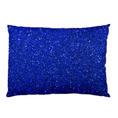 Blue Glitter Pillow Case by snowwhitegirl