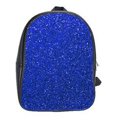 Blue Glitter School Bag (large) by snowwhitegirl