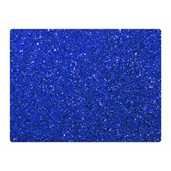 Blue Glitter Double Sided Flano Blanket (mini)  by snowwhitegirl