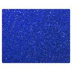 Blue Glitter Double Sided Flano Blanket (medium)  by snowwhitegirl