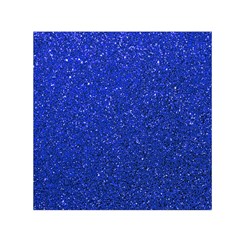 Blue Glitter Small Satin Scarf (square) by snowwhitegirl