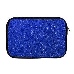 Blue Glitter Apple Macbook Pro 17  Zipper Case by snowwhitegirl