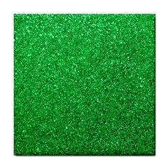 Green Glitter Tile Coasters by snowwhitegirl