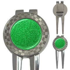 Green Glitter 3-in-1 Golf Divots by snowwhitegirl