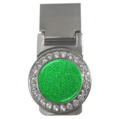 Green Glitter Money Clips (cz)  by snowwhitegirl