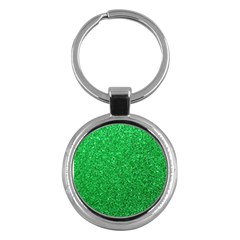 Green Glitter Key Chains (round)  by snowwhitegirl