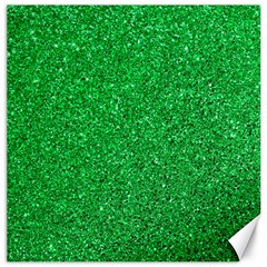 Green Glitter Canvas 12  X 12   by snowwhitegirl