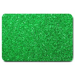 Green Glitter Large Doormat  by snowwhitegirl