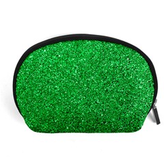 Green Glitter Accessory Pouch (large)