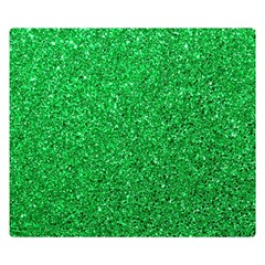 Green Glitter Double Sided Flano Blanket (small)  by snowwhitegirl