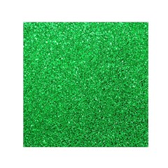 Green Glitter Small Satin Scarf (square) by snowwhitegirl