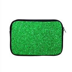 Green Glitter Apple Macbook Pro 15  Zipper Case by snowwhitegirl