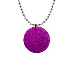 Pink  Glitter Button Necklaces by snowwhitegirl