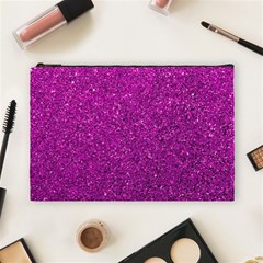 Pink  Glitter Cosmetic Bag (large)