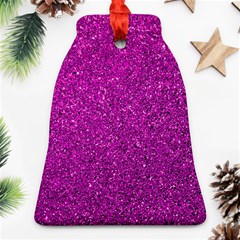 Pink  Glitter Bell Ornament (two Sides) by snowwhitegirl