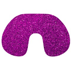 Pink  Glitter Travel Neck Pillows by snowwhitegirl