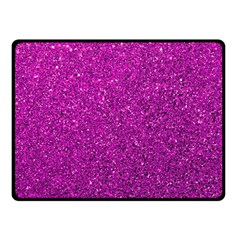 Pink  Glitter Double Sided Fleece Blanket (small)  by snowwhitegirl