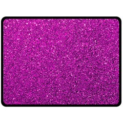 Pink  Glitter Double Sided Fleece Blanket (large)  by snowwhitegirl