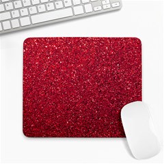 Red  Glitter Large Mousepads by snowwhitegirl