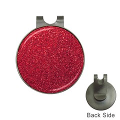 Red  Glitter Hat Clips With Golf Markers