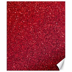 Red  Glitter Canvas 8  X 10  by snowwhitegirl