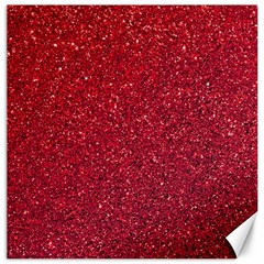 Red  Glitter Canvas 12  X 12   by snowwhitegirl