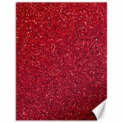 Red  Glitter Canvas 12  X 16   by snowwhitegirl