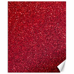 Red  Glitter Canvas 16  X 20   by snowwhitegirl