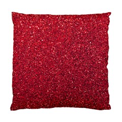 Red  Glitter Standard Cushion Case (two Sides)