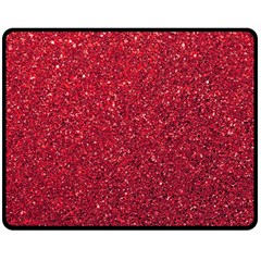 Red  Glitter Fleece Blanket (medium) 