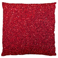 Red  Glitter Large Cushion Case (two Sides) by snowwhitegirl