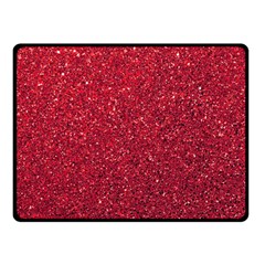 Red  Glitter Double Sided Fleece Blanket (small)  by snowwhitegirl