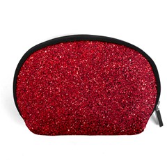 Red  Glitter Accessory Pouch (large) by snowwhitegirl