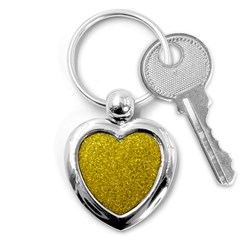 Gold  Glitter Key Chains (heart)  by snowwhitegirl