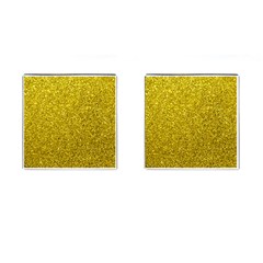 Gold  Glitter Cufflinks (square) by snowwhitegirl