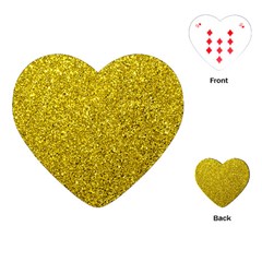 Gold  Glitter Playing Cards (heart)  by snowwhitegirl