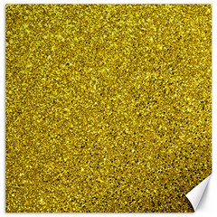 Gold  Glitter Canvas 20  X 20   by snowwhitegirl