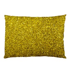 Gold  Glitter Pillow Case by snowwhitegirl